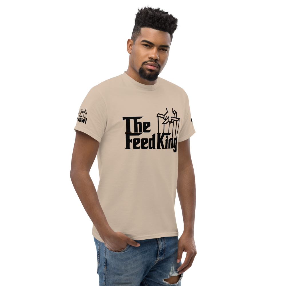 Men's THE FEED KING Gamefowl Rooster Heavyweight Tee Light