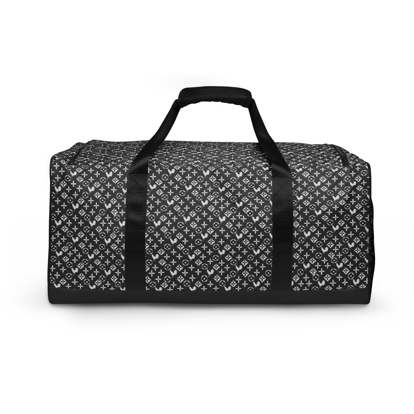 Designer Collection Eclipse Grey White Gamefowl Rooster Duffle Bag