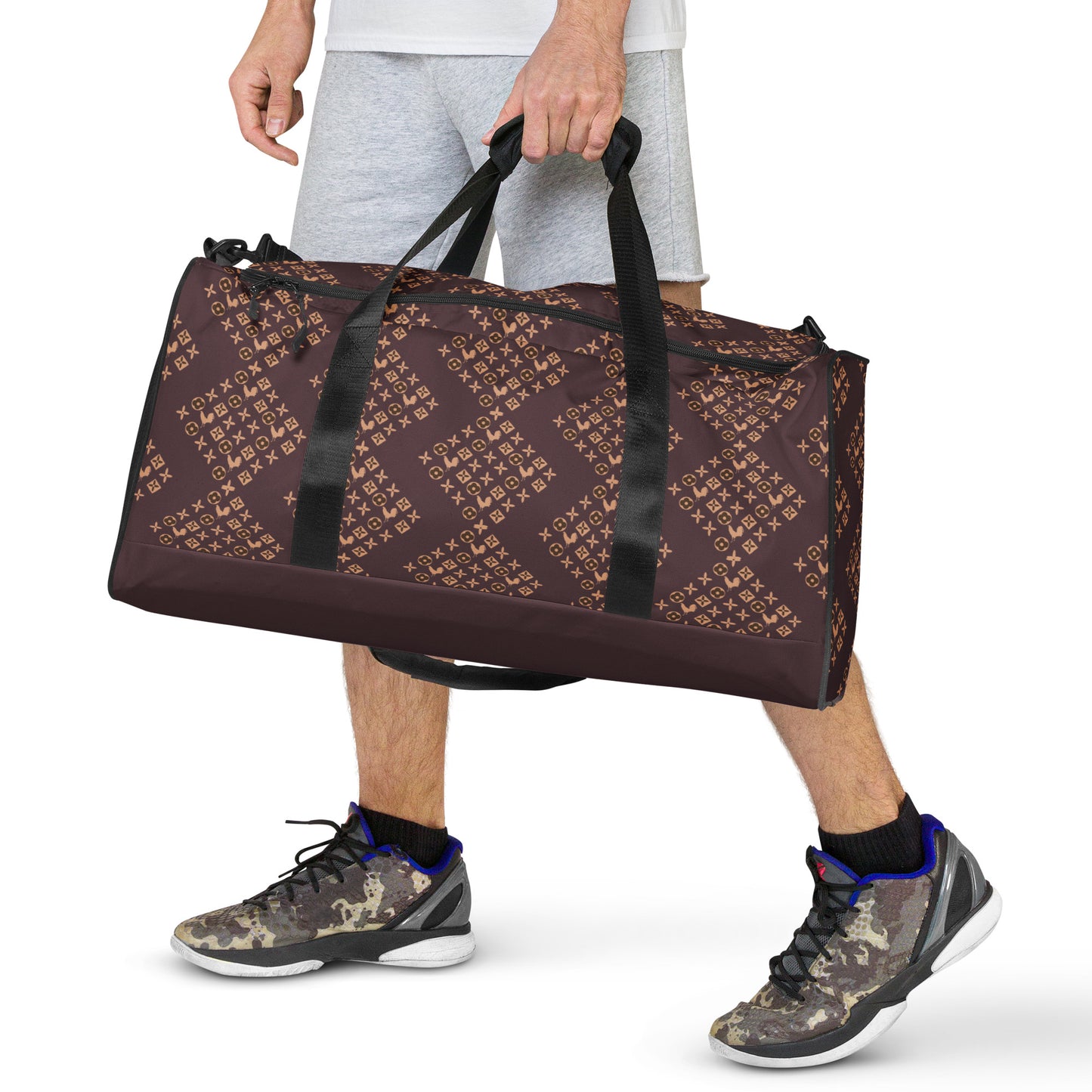 LV Designer Cab Sav Pattern Gamefowl Duffle Bag