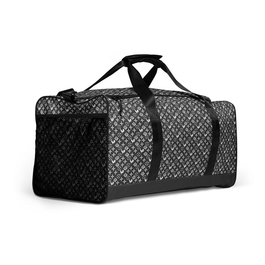 Designer Collection Eclipse Grey White Gamefowl Rooster Duffle Bag