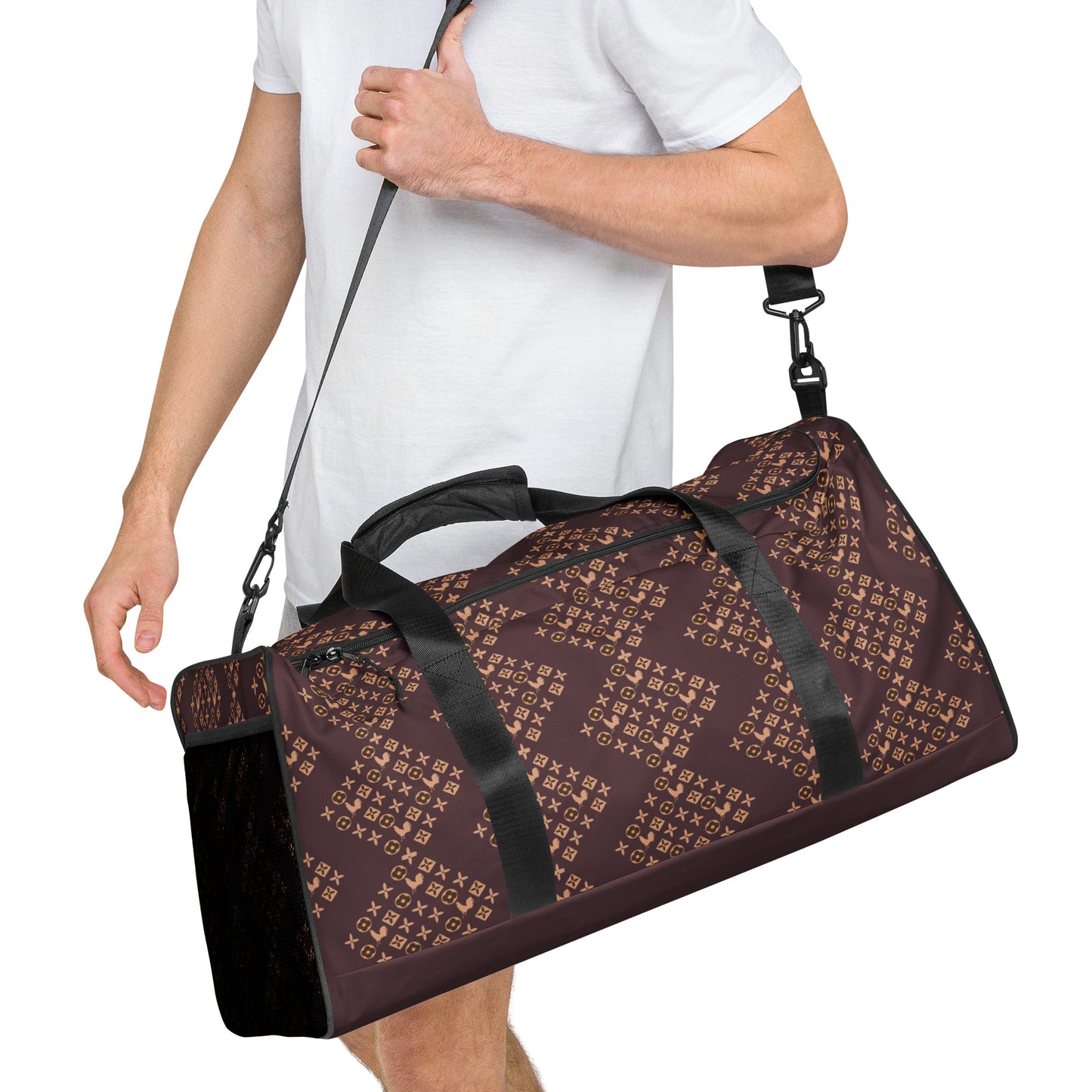 LV Designer Cab Sav Pattern Gamefowl Duffle Bag