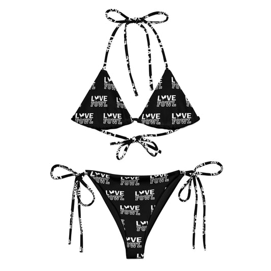 VS White LOVE FOWL Gamefowl All-over Print 2-Piece Bikini