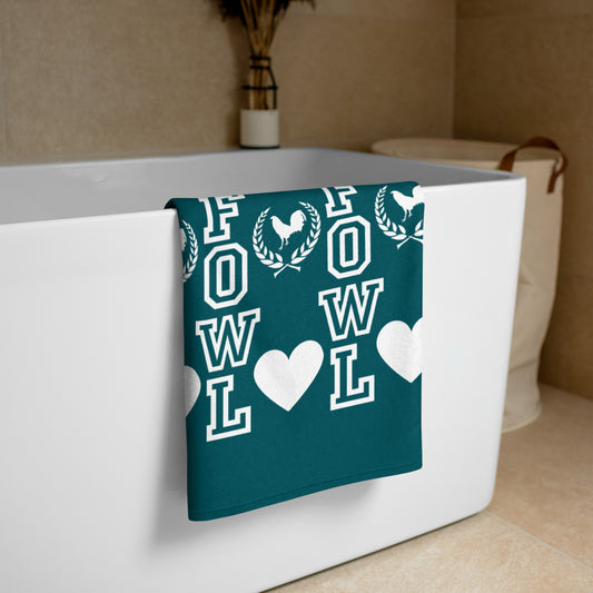 VS LOVE FOWL Sherpa White Gamefowl Towel