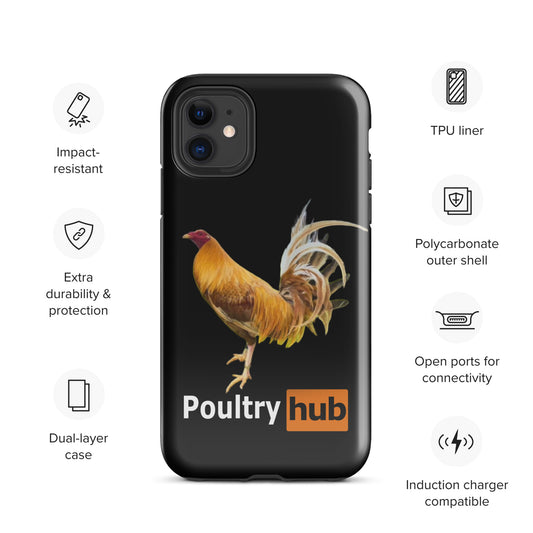 POULTRY HUB Golden Gamefowl Tough Case for iPhone®