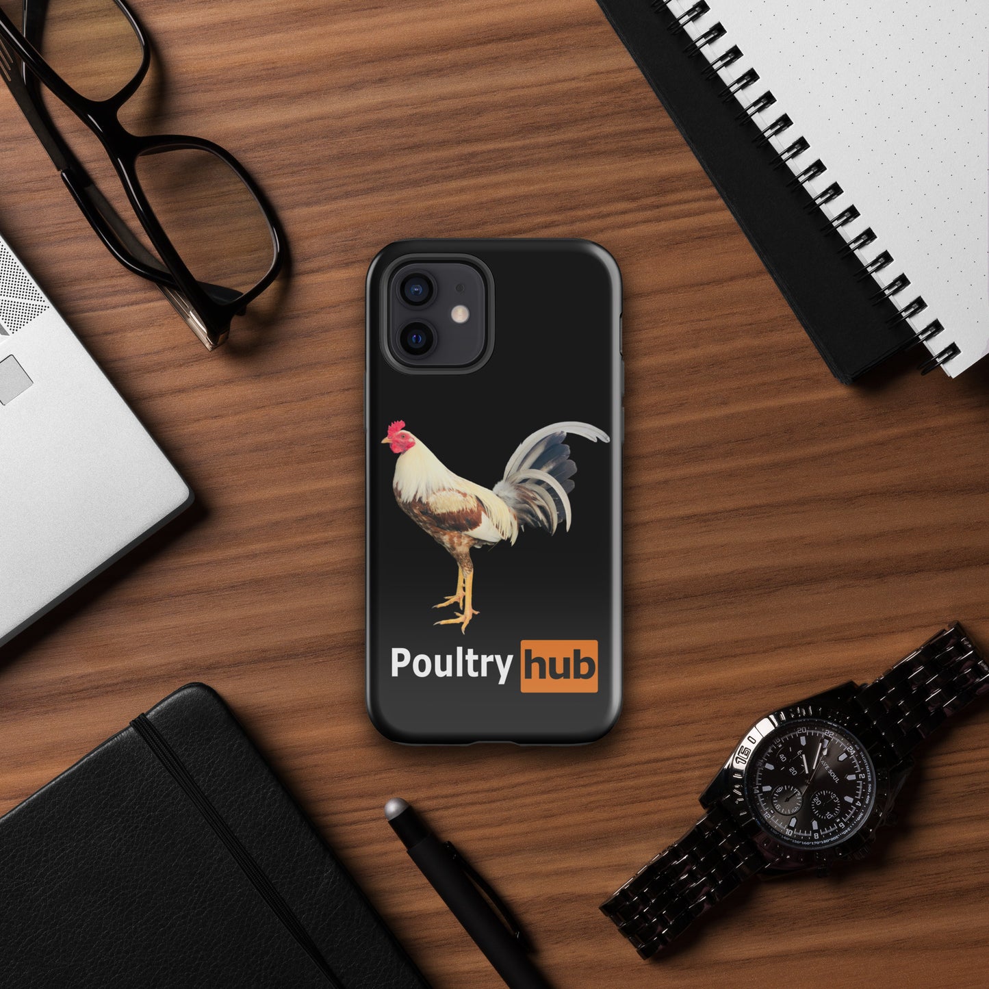 POULTRY HUB Golden Grey Gamefowl Tough Case for iPhone®