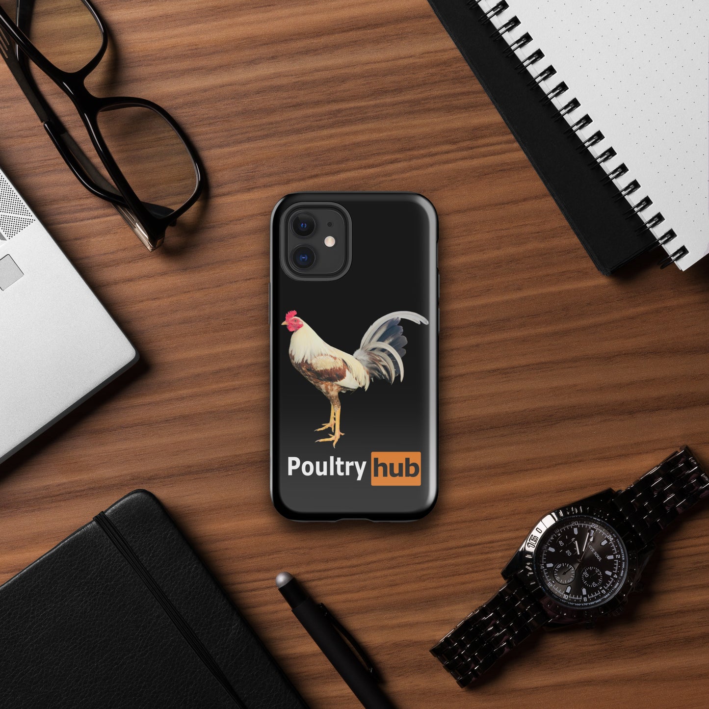 POULTRY HUB Golden Grey Gamefowl Tough Case for iPhone®