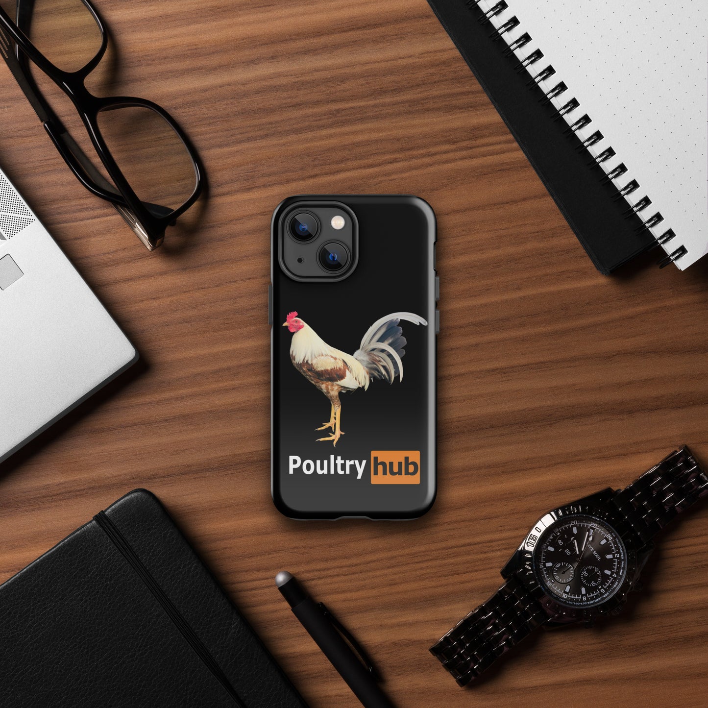 POULTRY HUB Golden Grey Gamefowl Tough Case for iPhone®