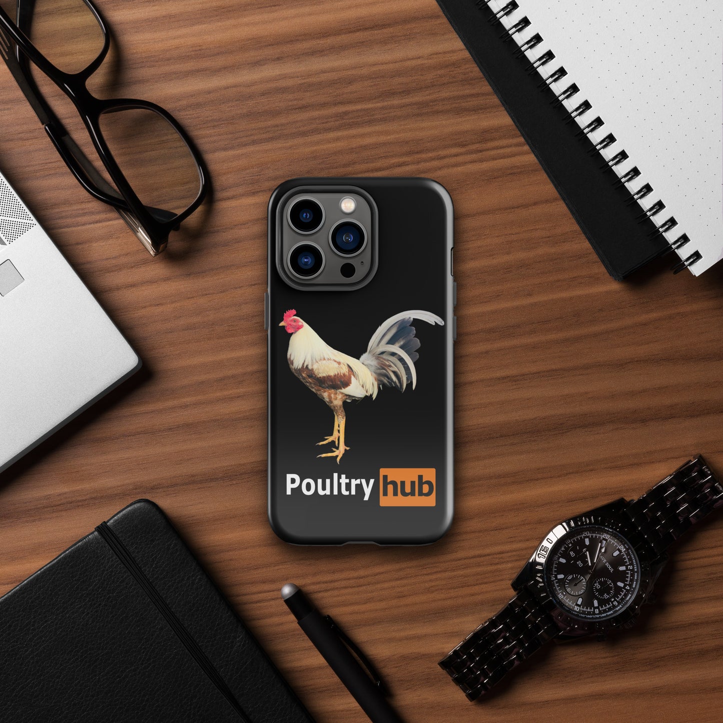 POULTRY HUB Golden Grey Gamefowl Tough Case for iPhone®