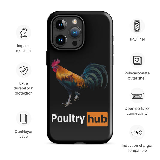 POULTRY HUB Brown Red Gamefowl Tough Case for iPhone®