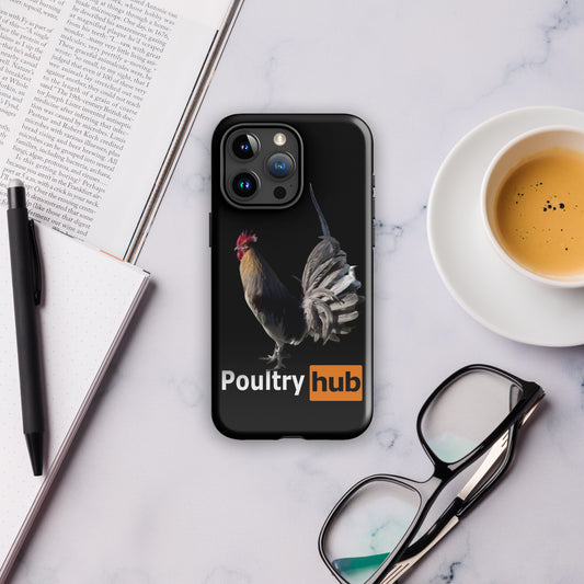 POULTRY HUB Blue Gamefowl Tough Case for iPhone®