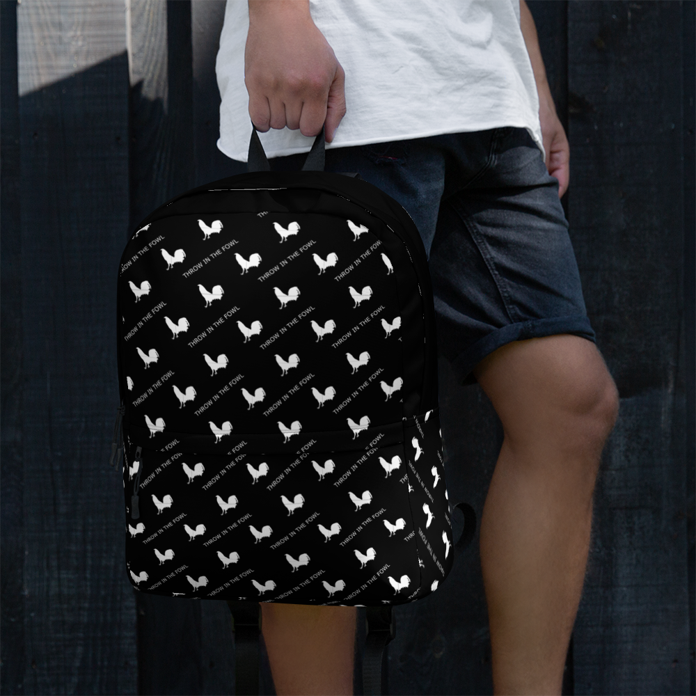 BLACK OUT Gamefowl Rooster Gamefowl Rooster Backpack