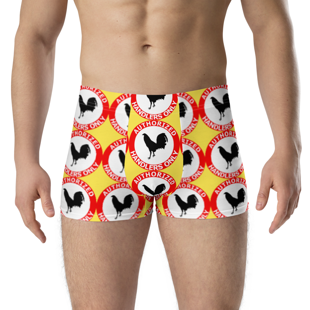 Boxer AUTHORIZED HANDLERS ONLY Gamefowl Rooster Daisy Briefs