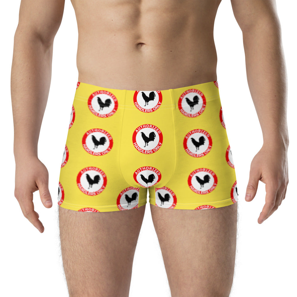 Boxer AUTHORIZED HANDLERS ONLY Gamefowl Rooster Paris Daisy Briefs