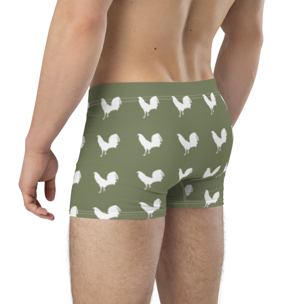 Boxer WHITE COCK Gamefowl Rooster FINCH Briefs