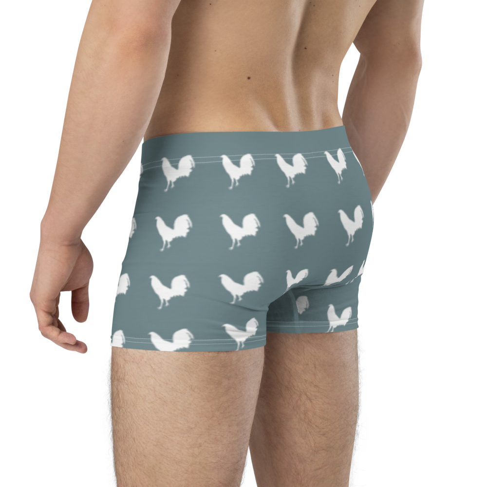 Boxer WHITE COCK Gamefowl Rooster GOTHIC Briefs