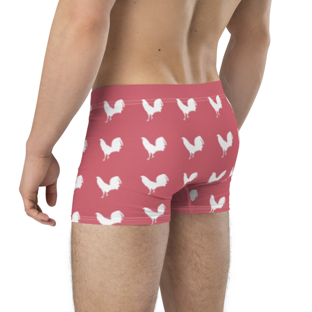 Boxer WHITE COCK Gamefowl Rooster CABARET Briefs