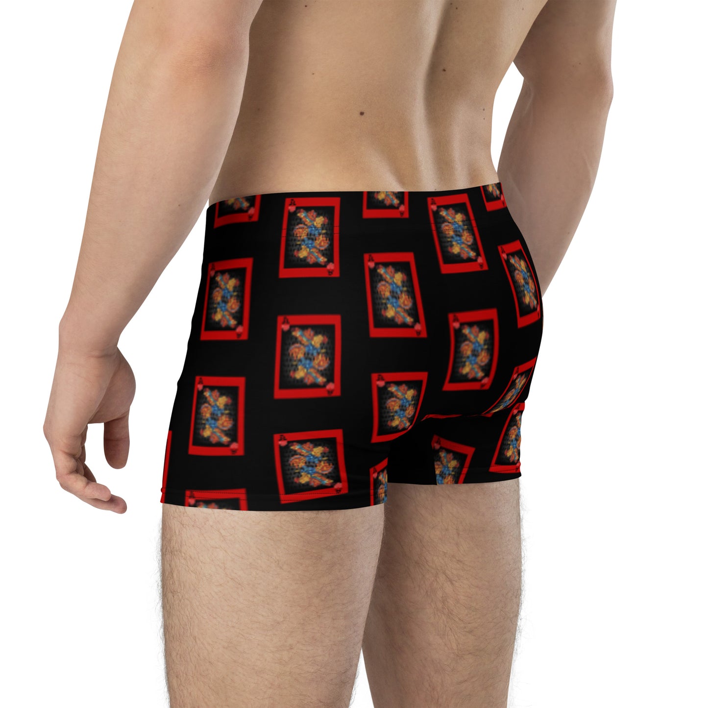 DECK OF CARDS ACE Gamefowl Rooster Black Briefs