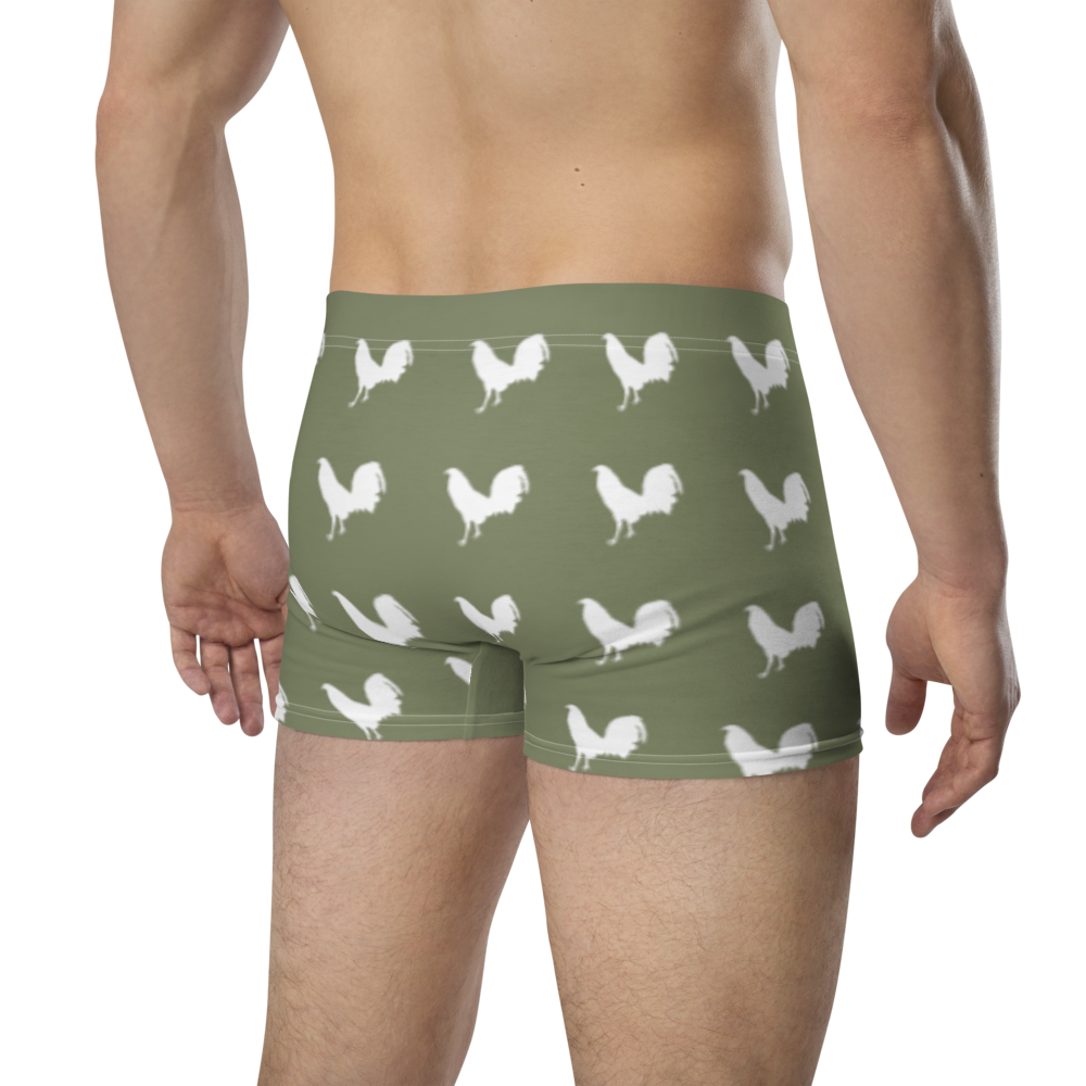Boxer WHITE COCK Gamefowl Rooster FINCH Briefs