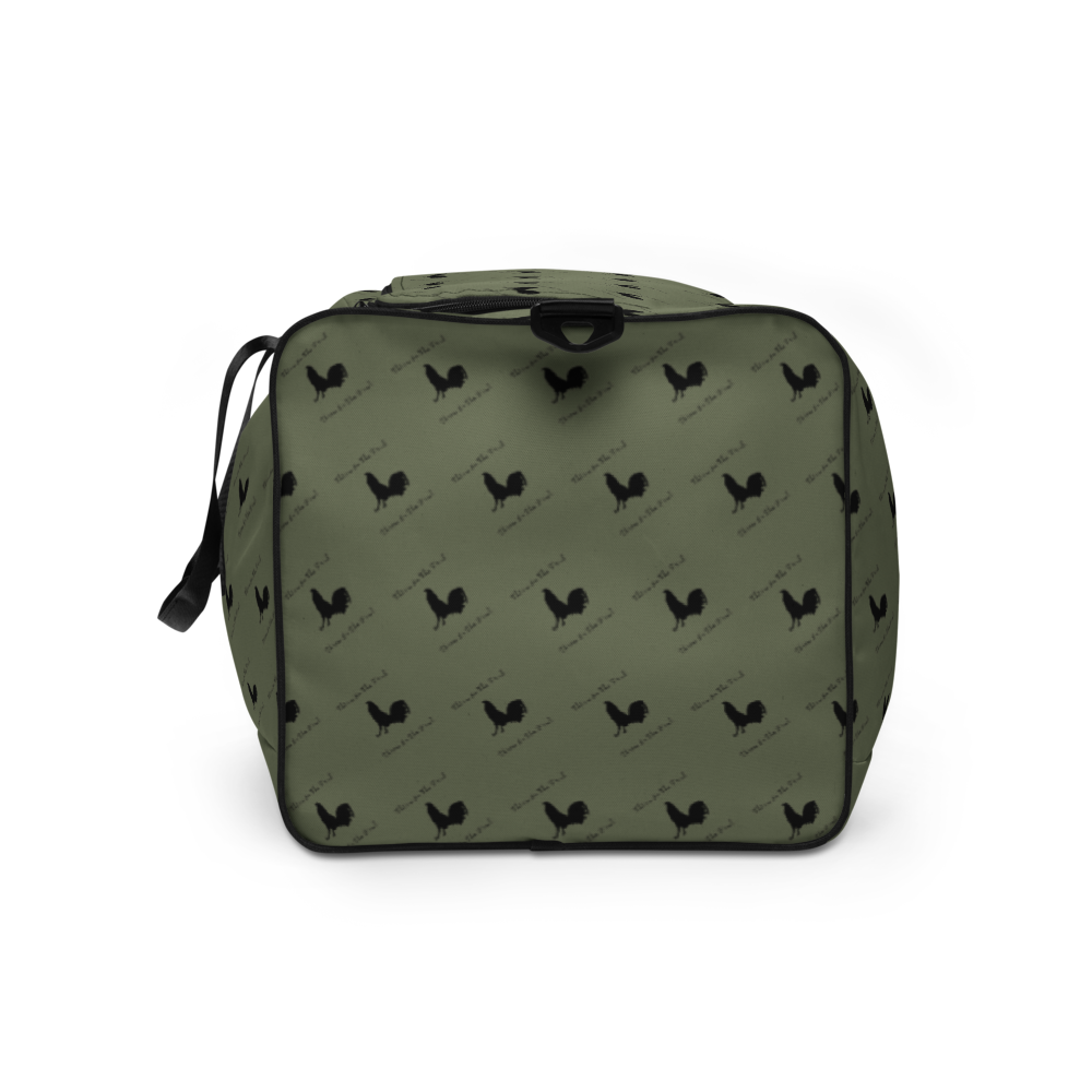 BLACK COCK TITF FINCH Gamefowl Rooster Duffle Bag