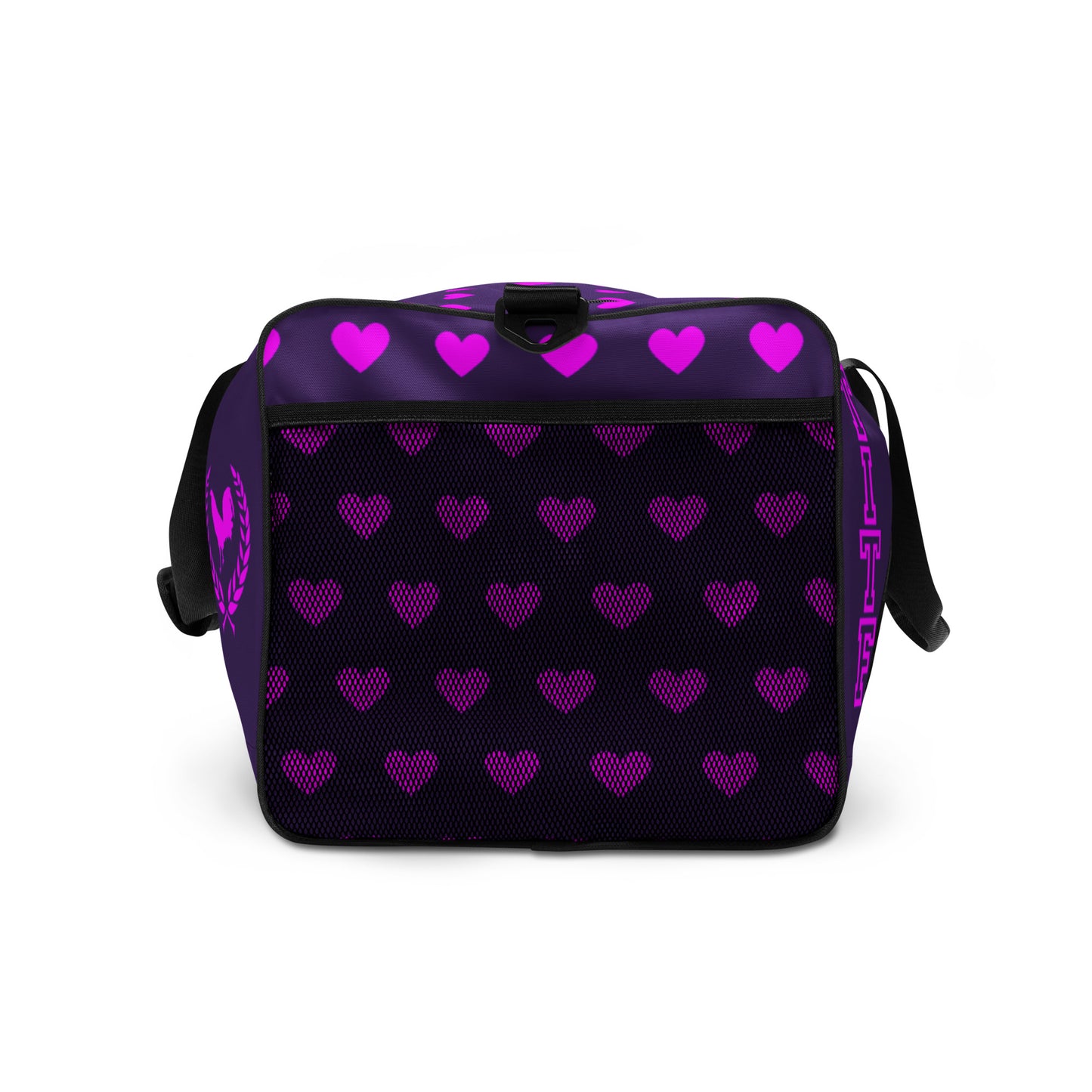 VS LOVE FOWL PINK HEART Gamefowl Rooster Indigo Duffle Bag