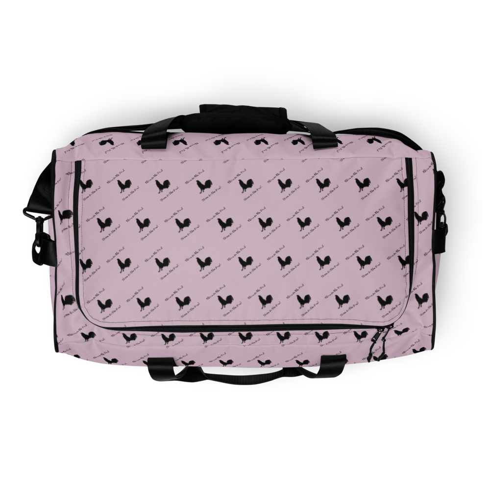BLACK COCK TITF PALE TWILIGHT Gamefowl Rooster Duffle Bag