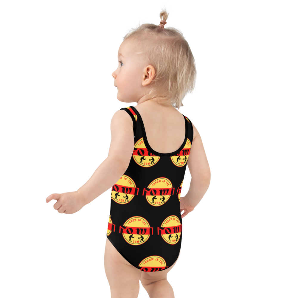 THROW IN THE FOWL Gamefowl Rooster Kids Swimsuit