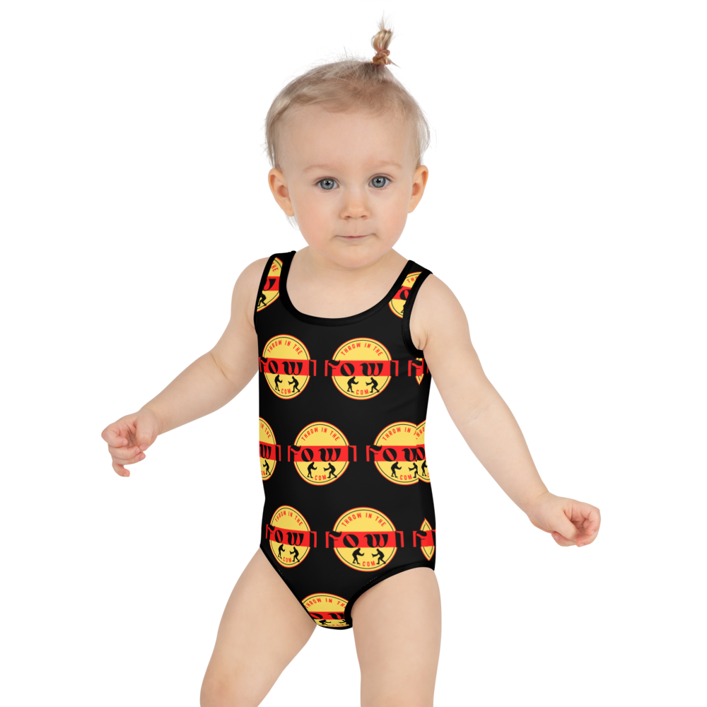 THROW IN THE FOWL Gamefowl Rooster Kids Swimsuit