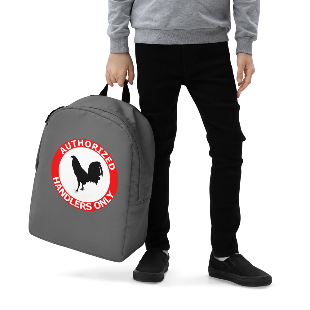 AUTHORIZED HANDLERS ONLY Gamefowl Rooster Backpack