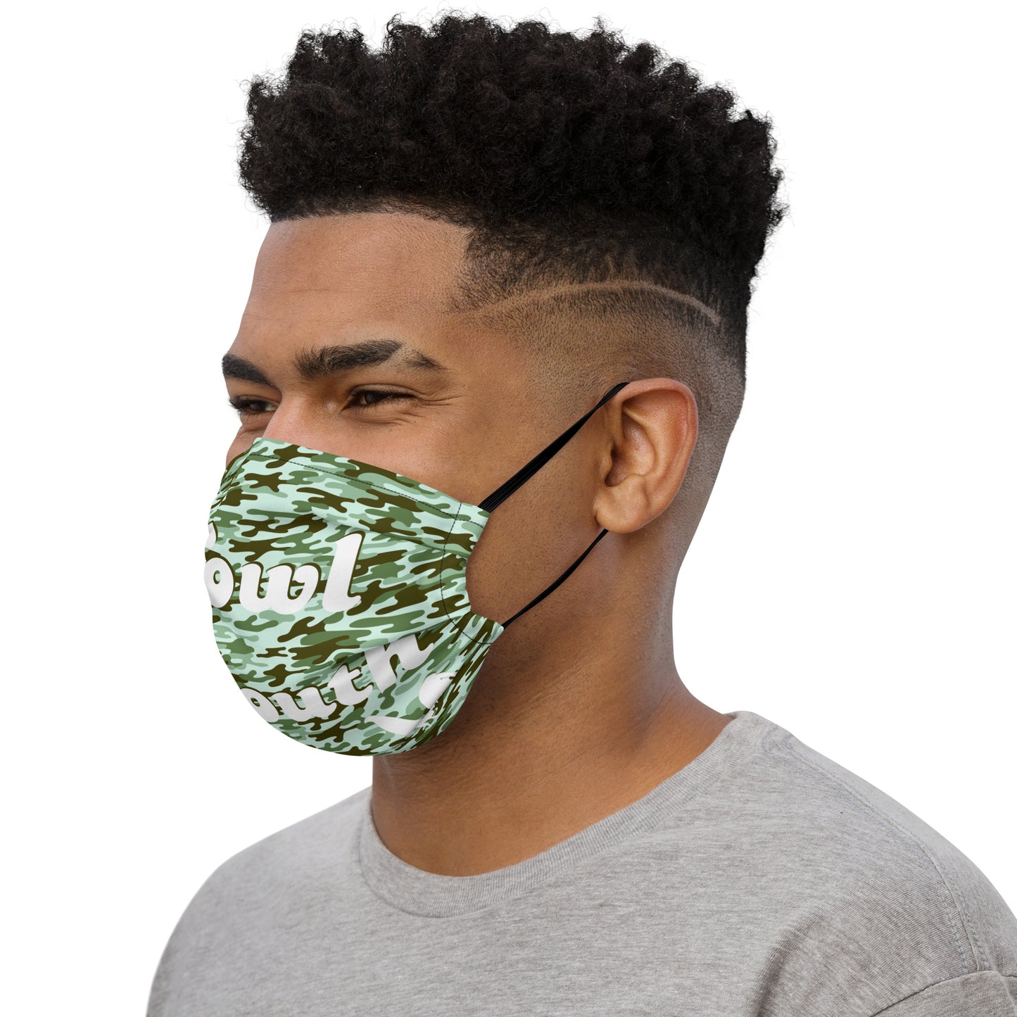 Fowl Mouth Collection Mint Camo Gamefowl Rooster Face Mask