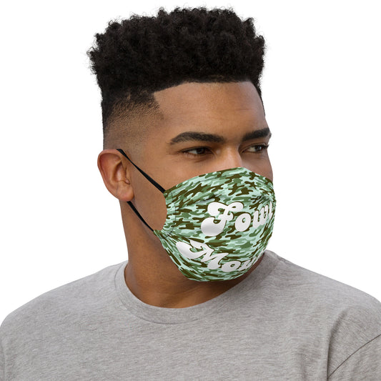 Fowl Mouth Collection Mint Camo Gamefowl Rooster Face Mask