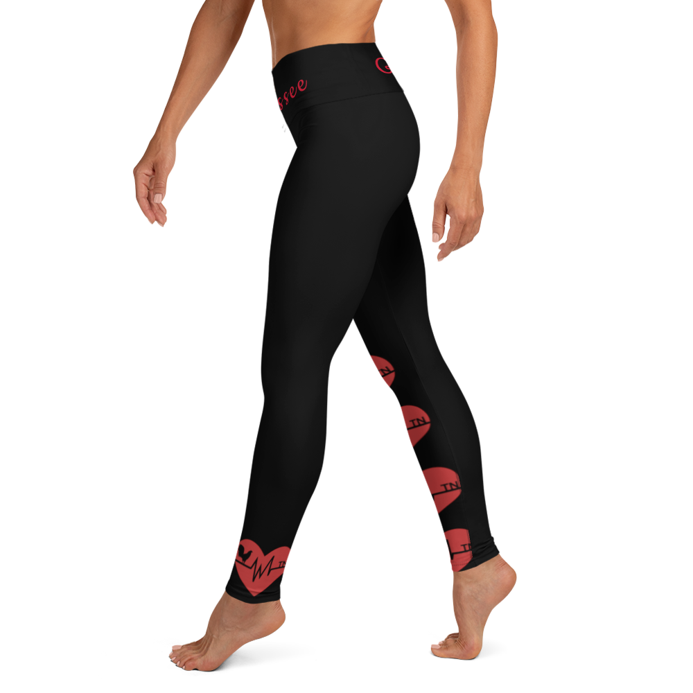 Yoga HEARTBEAT TENNESSEE Gamefowl Rooster Leggings
