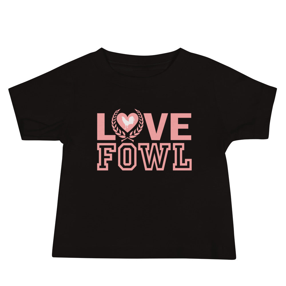 VS LOVE FOWL Baby PEACH CRESENT Gamefowl Rooster Short Sleeve Tee