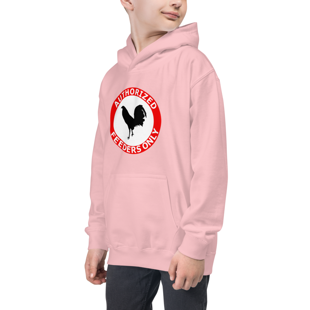 Kids AUTHORIZED FEEDERS ONLY Gamefowl Rooster Hoodie