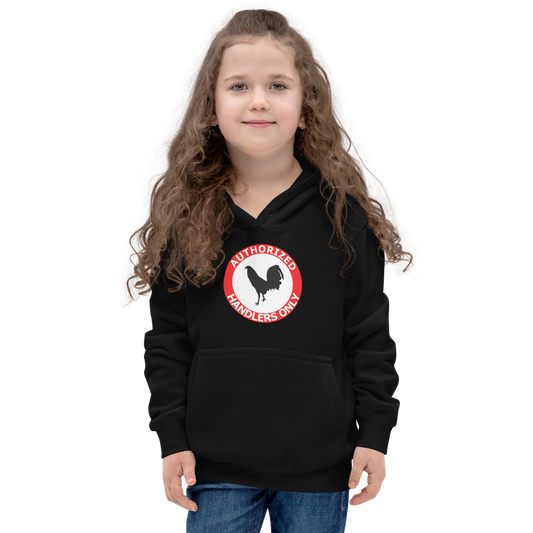 Kids AUTHORIZED HANDLERS ONLY Gamefowl Rooster Hoodie