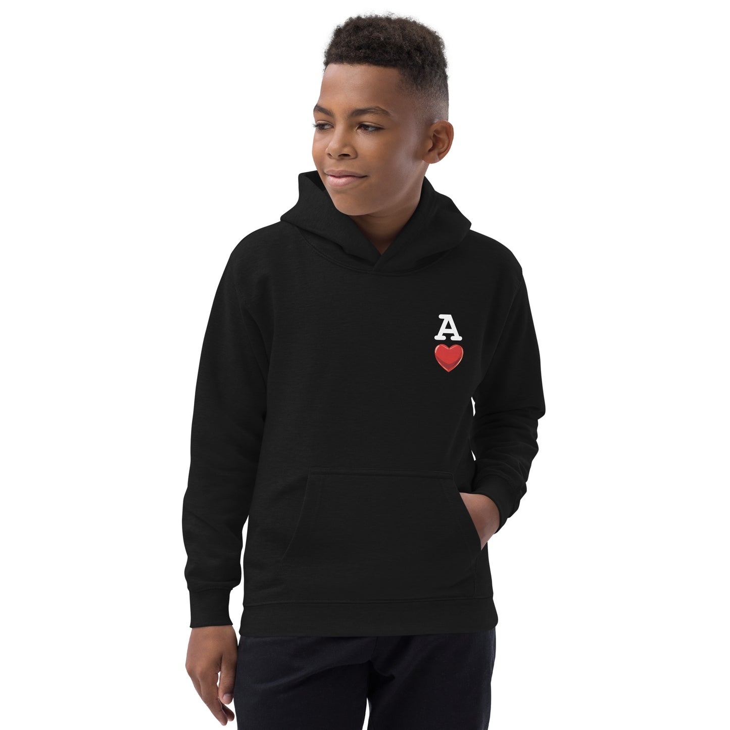 DECK OF CARDS ACE Gamefowl Rooster Kids Hoodie