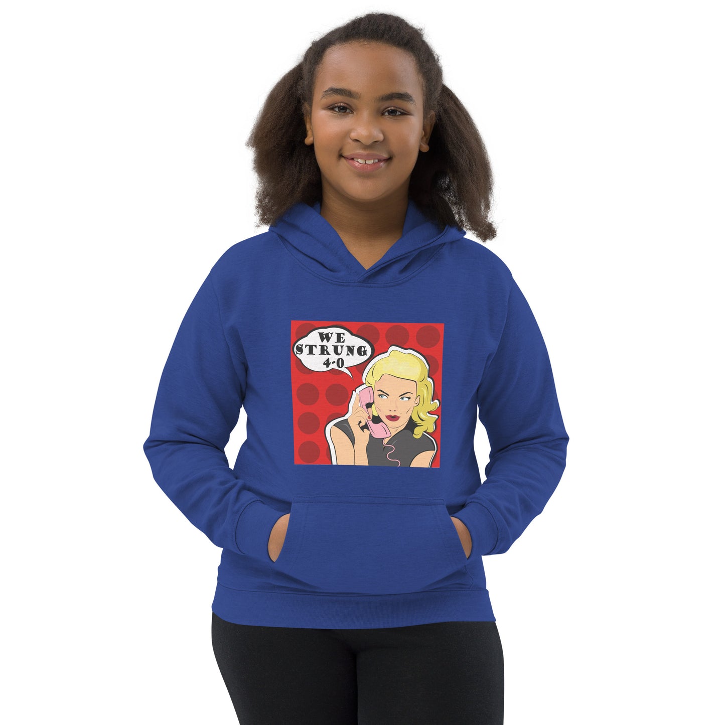 Youth COMIC STRUNG 4-0 Gamefowl Rooster Hoodie