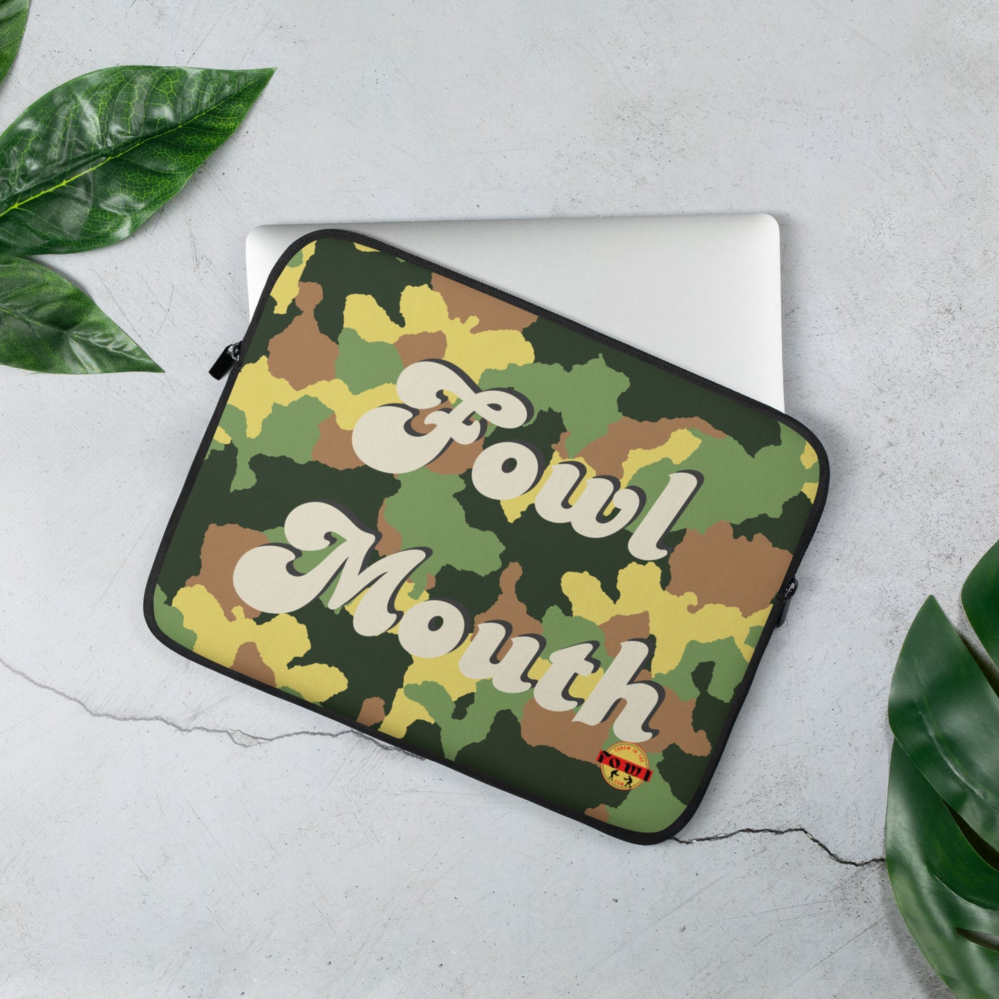 Fowl Mouth Collection Camo Laptop Sleeve