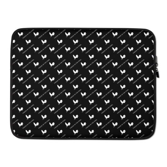 BLACK OUT Gamefowl Rooster Laptop Sleeve