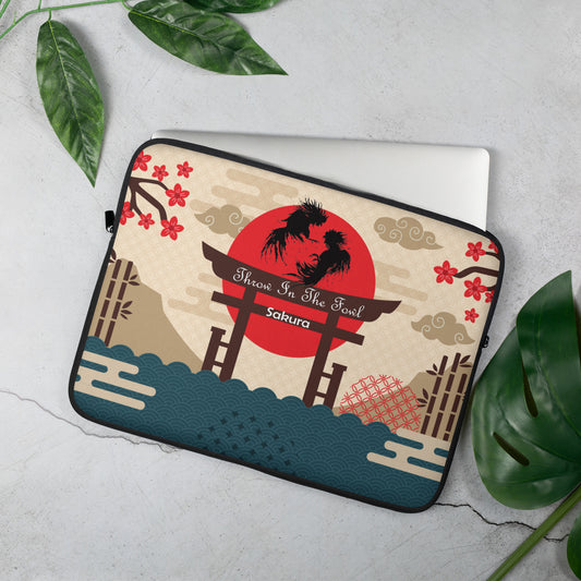SAKURA Island Gamefowl Rooster Laptop Sleeve