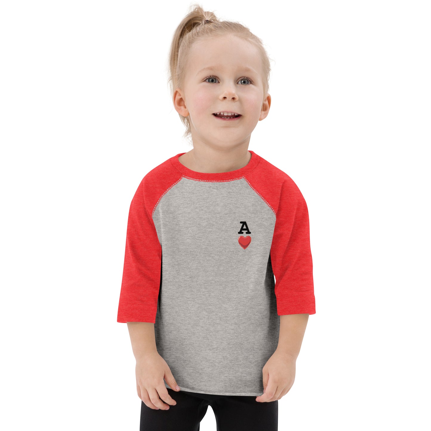 Kids DECK OF CARDS ACE Gamefowl Rooster Baseball Shirt