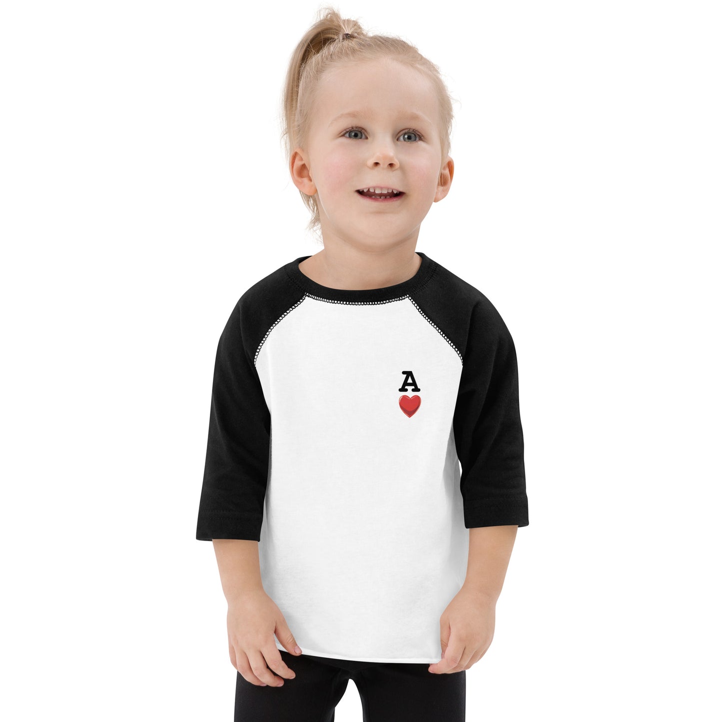 Kids DECK OF CARDS ACE Gamefowl Rooster Baseball Shirt