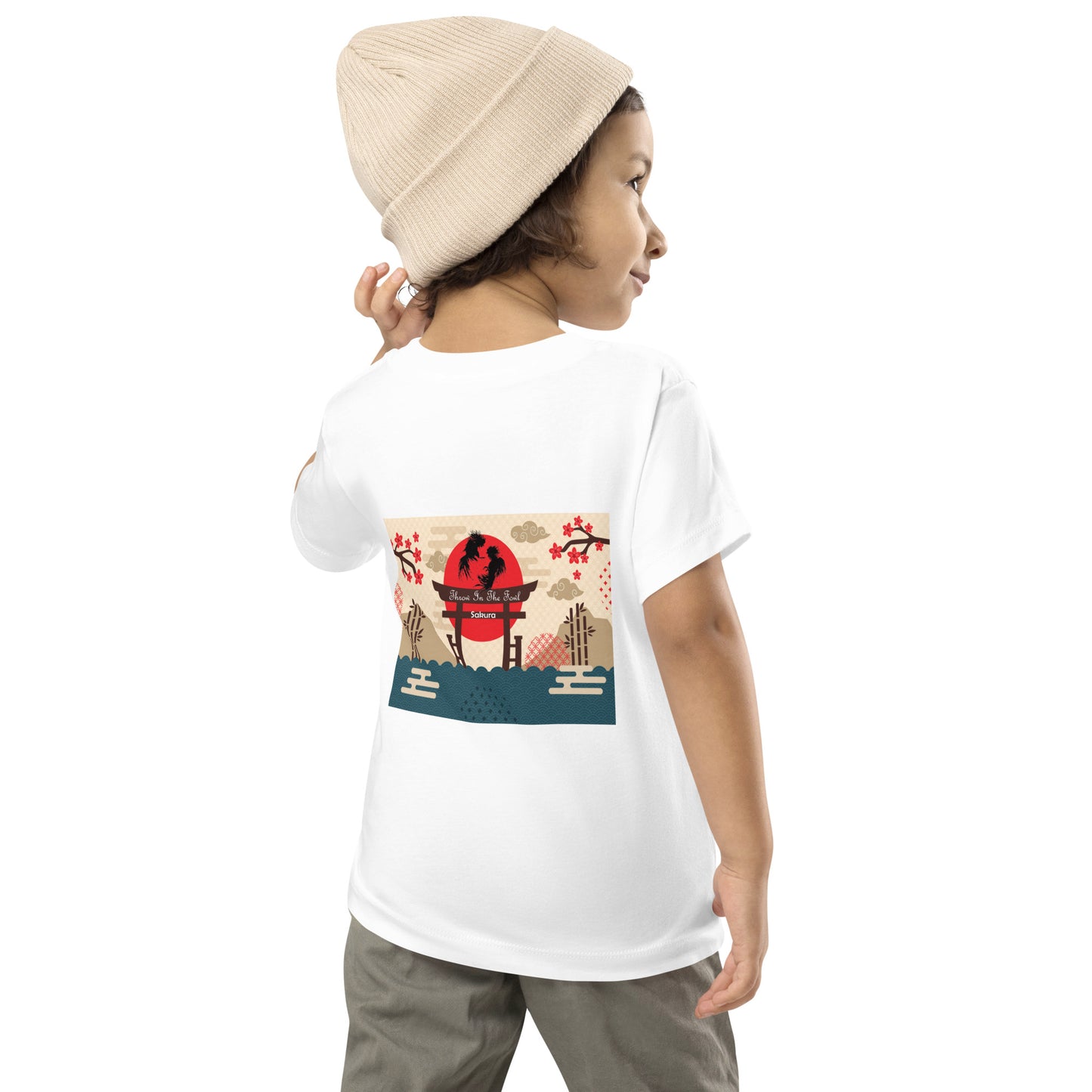 Toddler Back SAKURA Island Gamefowl Rooster Classic Tee