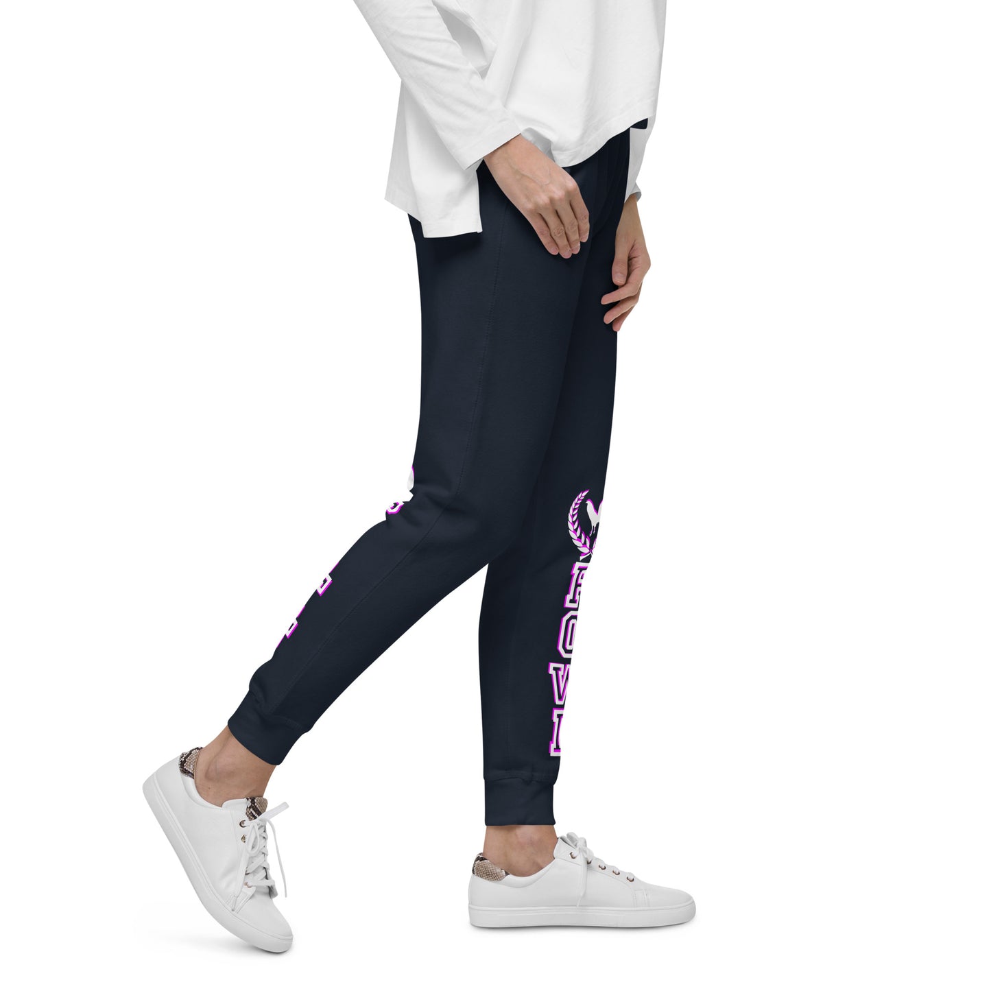 Unisex PINK WHITE VS LOVE FOWL Gamefowl Rooster Sweatpants