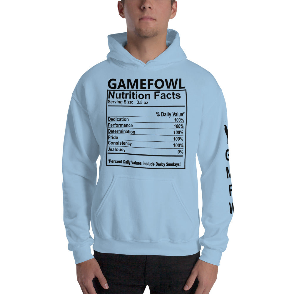 NUTRITION FACTS Gamefowl Rooster Unisex Light Hoodie