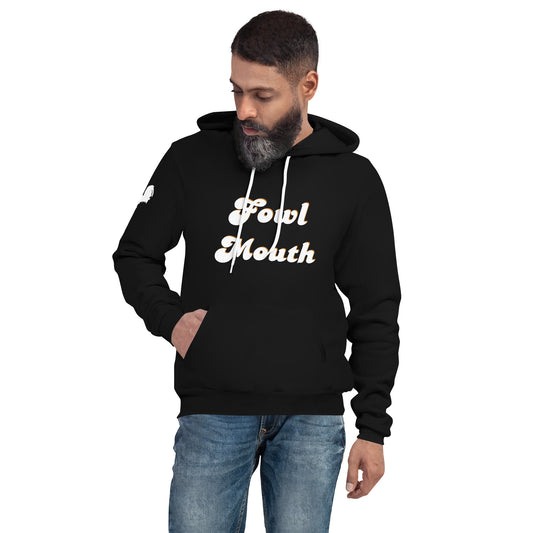 Fowl Mouth Collection Black Gamefowl Rooster Hoodie