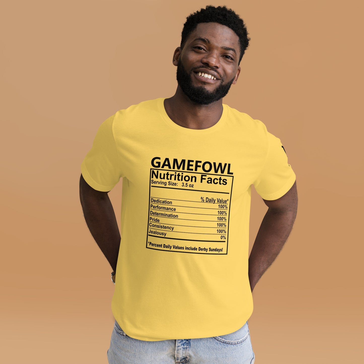 NUTRITION FACTS Gamefowl Rooster Light Unisex T-shirt