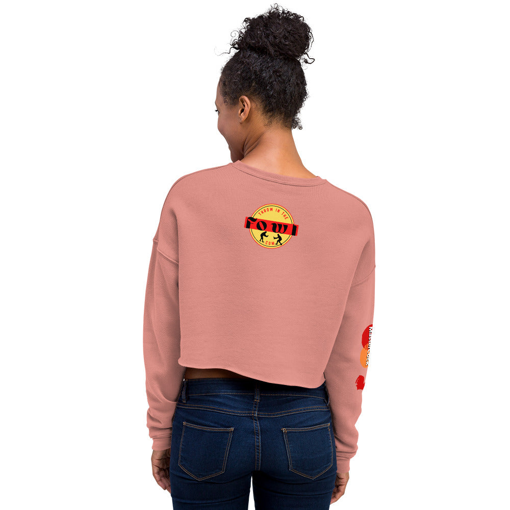 MASTERCOCK Women's Gamefowl Rooster Crop Sweatshirt