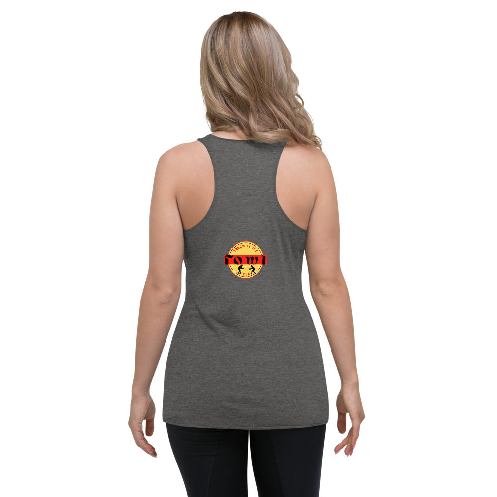 Women's AUTHORIZED HANDLERS ONLY Gamefowl Rooster Racerback Tank