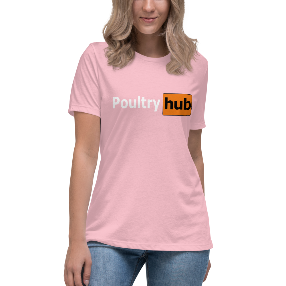 Women's POULTRY HUB Gamefowl Rooster Relaxed T-Shirt