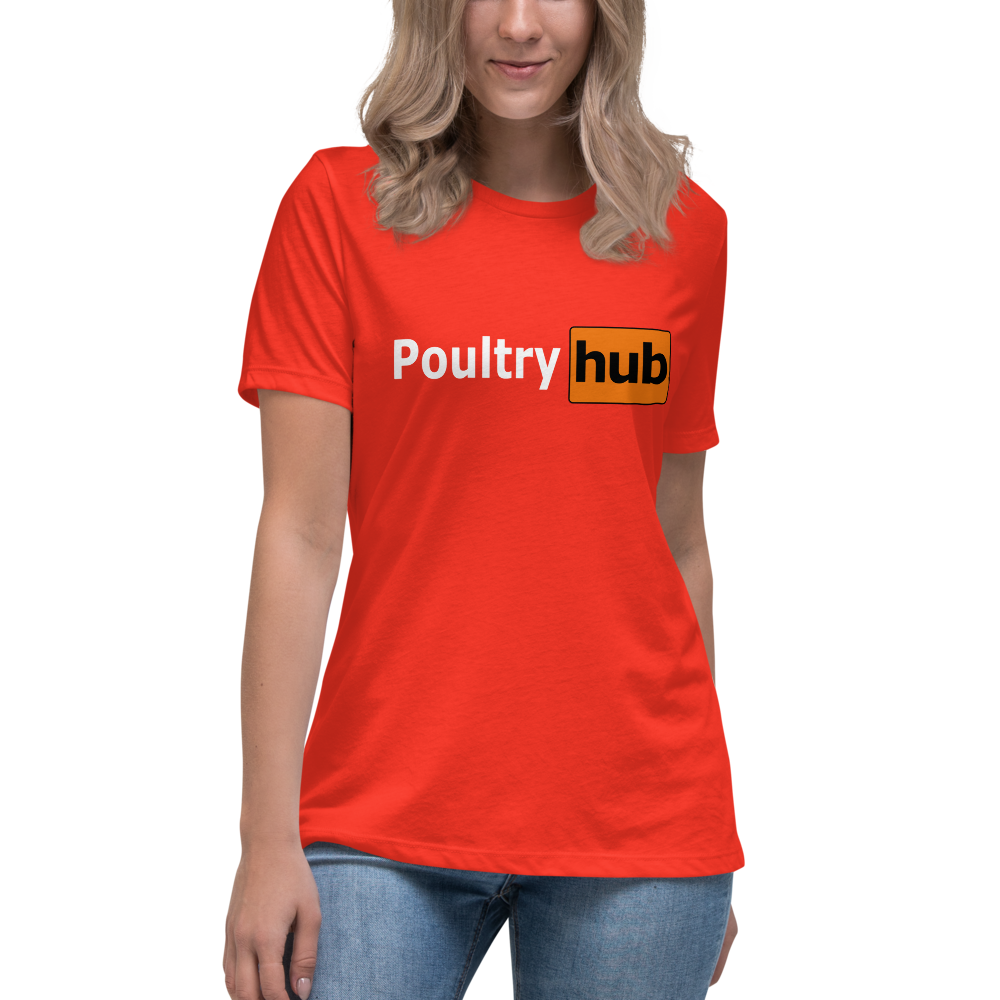 Women's POULTRY HUB Gamefowl Rooster Relaxed T-Shirt